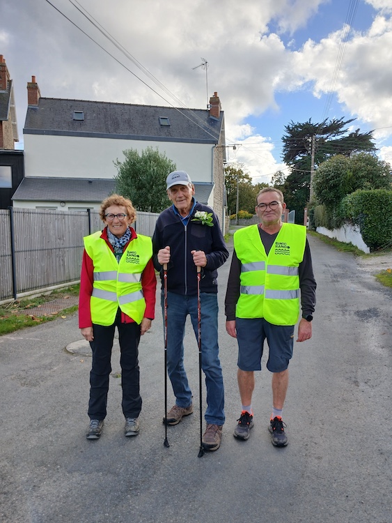 Jean-Claude et les animateurs de la randonnée du jour...