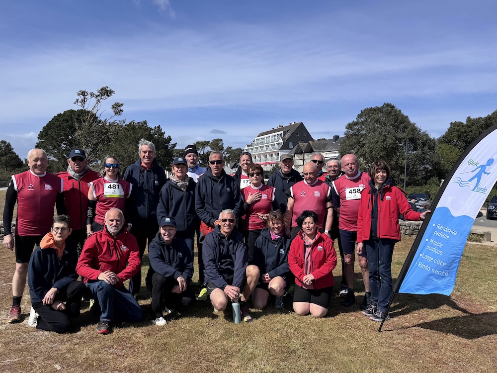 Les champions de Binic Rando, les coachs et notre président